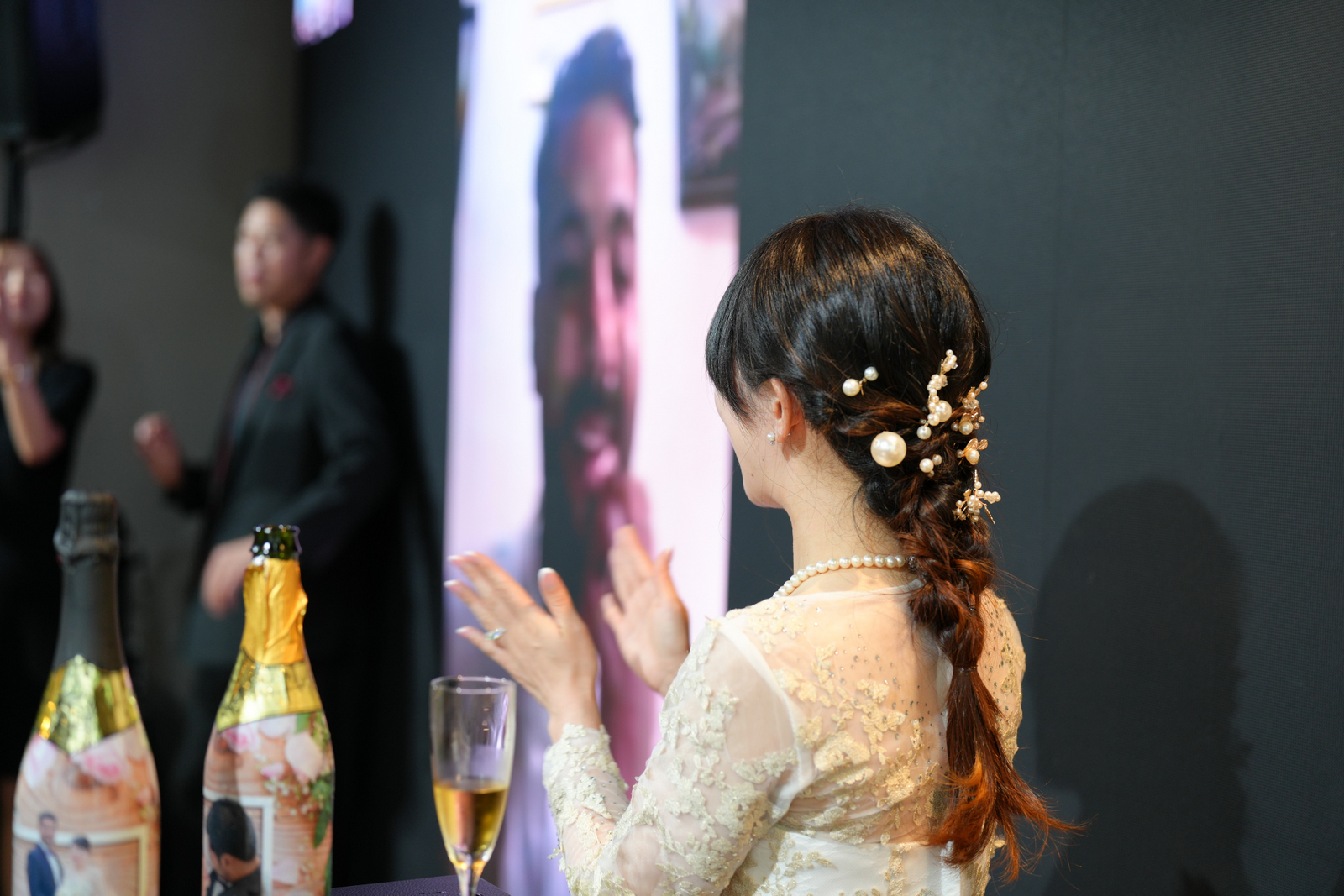 旦那様はヨルダンからZOOMでご参加